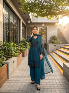 Designer Faux Georgette Suit Set - Heavy Embroidery for Festive Wear