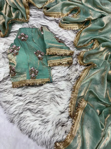 Designer Fendy Silk Saree - Heavy Embroidery & Lace for Festive Women