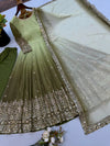 Designer Georgette Gown - Festive Heavy Sequence Work with Dupatta | Sizes M-XXL