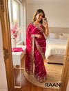 Designer Georgette Leheriya Saree - Premium Gota Work Festive Wear