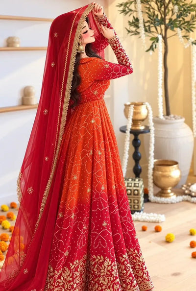 Designer Georgette Suit - Heavy Embroidery & Sequins Festive Wear for Women