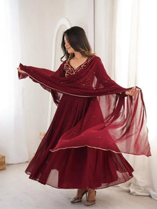 Designer Gown Anarkali Suit - Heavy Hand Work Party Wear for Women | S-3XL