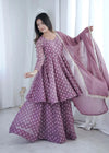 Designer Heavy Crunchy Silk Sharara Set - Festive Wear Ethnic Suit for Women
