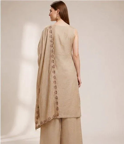 Designer Heavy Embroidered Suit Set - Festive Wear Palazzo for Women