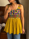 Designer Heavy Rayon Festive Top - Gamthi Embroidery with Real Mirror Work for Women