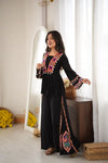 Designer Heavy Rayon Silk Suit Set - Festive Wear Plazo Set for Women