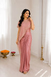 Designer Indo Western Set - Premium Crepe Silk Bollywood Style Outfit for Women