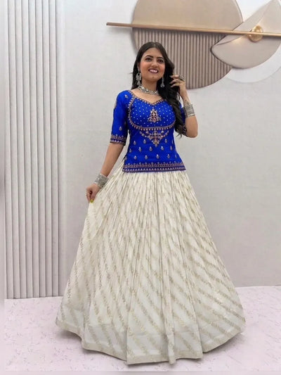 Designer Jacquard Lehenga - Exclusive Party Wear Saree Collection for Women
