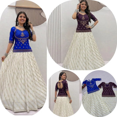 Designer Jacquard Lehenga - Exclusive Party Wear Saree Collection for Women