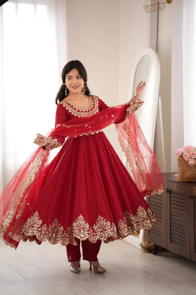 Designer Karwachauth Special Suit - Heavy Ethnic Wear for Women