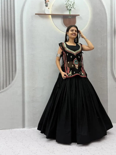 Designer Khadi Cotton Lehenga - Heavy Embroidery for Wedding Collection