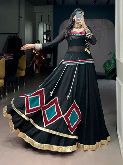 Designer Marble Fabric Lehenga - Trending Festive Navratri Collection for Women