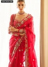 Designer Mirror Work Georgette Saree for Women | Party Wear