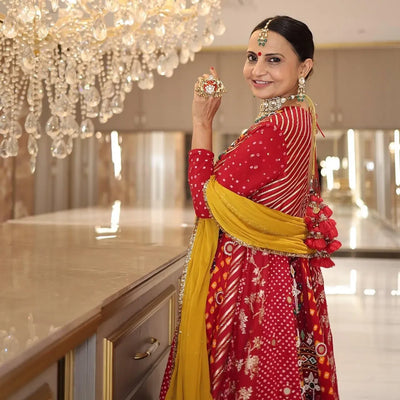 Designer Muslin Cotton Lehenga Choli - Festive Mirror Work Collection for Women