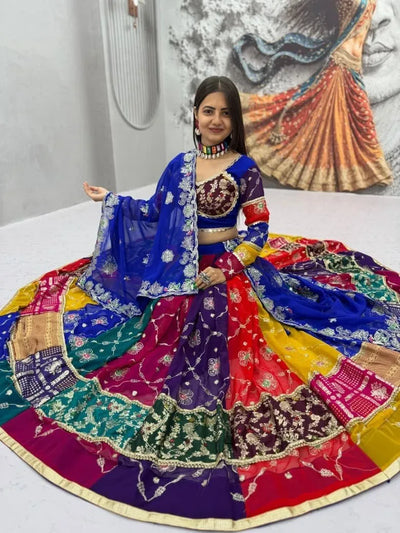 Designer Navratri Special Chaniya Choli - Heavy Embroidery Festive Lehenga for Women