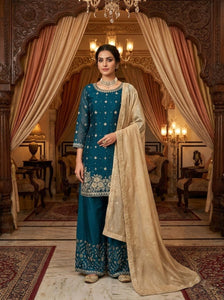 Designer Palazoo Set Ethnic for Women | Festive & Wedding Wear