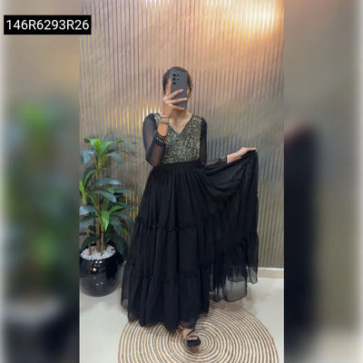 Designer Premium Frill Gown for Women | Party & Festive Wear