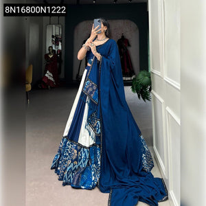 Designer Printed Mirror Work Lehenga Choli for Women | Festive Wear