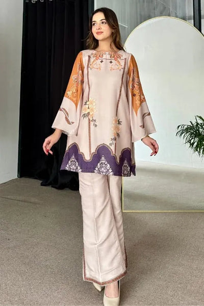 Designer Printed Rayon Co-Ords Set - Elegant Festive Kurta Pant Set for Women