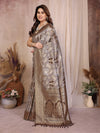 Designer Pure Cotton Spun Saree - Jaquard Zari Weaving for Women