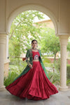 Designer Rayon Lehenga Set - Festive Wear Frill Lehenga for Women