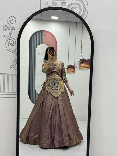 Designer Silk Lehenga Choli - Heavy Embroidery Festive Wear for Women