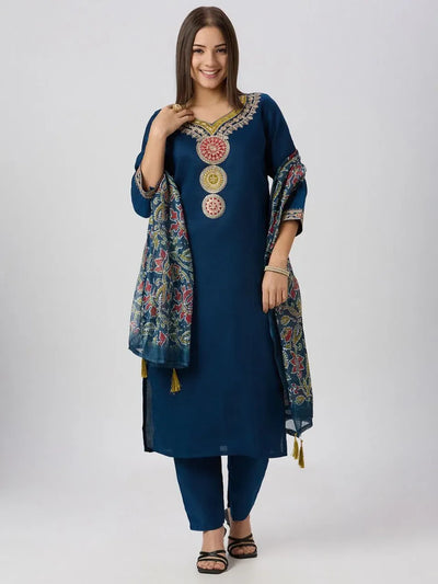 Designer Vatican Silk Kurti Set - Exquisite Embroidery for Women