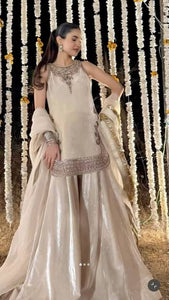 Designer Velvet Embroidered Palazzo Suit for Women | Festive Ready