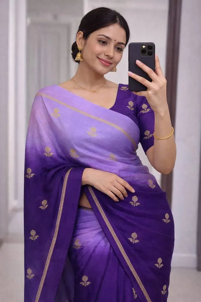 Designer Viscose Khadi Silk Saree - Pure Soft Jacquard Design for Partywear Women