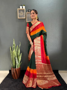 Designer Viscose Silk Gown Saree - Ready-to-Wear for Weddings & Parties