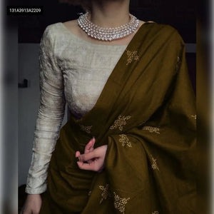 Elegant Digital Print Chanderi Cotton Saree for Women | Casual & Festive Ethnic Wear Online by TRENDBUY