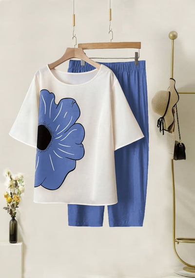 Digital Print Lycra Top & Plazzo Set for Women | Casual Wear