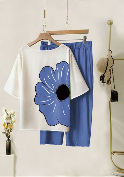 Digital Print Lycra Top & Plazzo Set for Women | Casual Wear