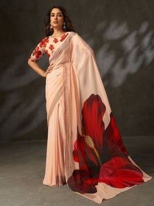 Digital Printed Georgette Silk Saree for Women | Party Wear