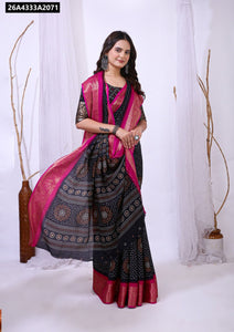 Dola Silk Bandhani Print Saree for Women | Festive & Ethnic Wear
