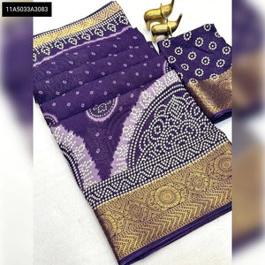Dola Silk Bandhani Print Saree for Women - Festive & Traditional Ethnic Wear Online