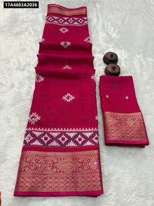Dola Silk Jacquard Woven Saree for Women | Festive & Party Wear