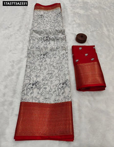 Buy Dola Silk Printed Saree for Women | Traditional & Festive Ethnic Wear Online