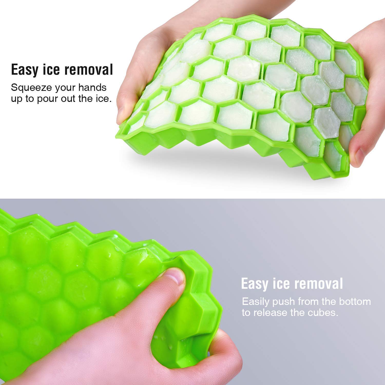 0998 Silicone Ice Cube Trays 32 Cavity Per Ice Tray Multi Color
