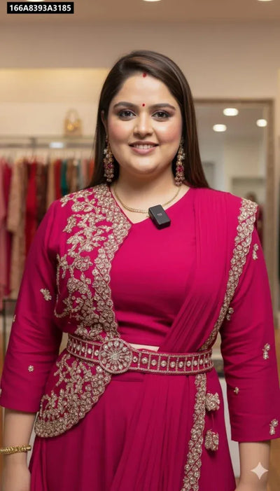 Drape Designer Ready-to-Wear Lehenga Saree for Women | Party & Festive Wear