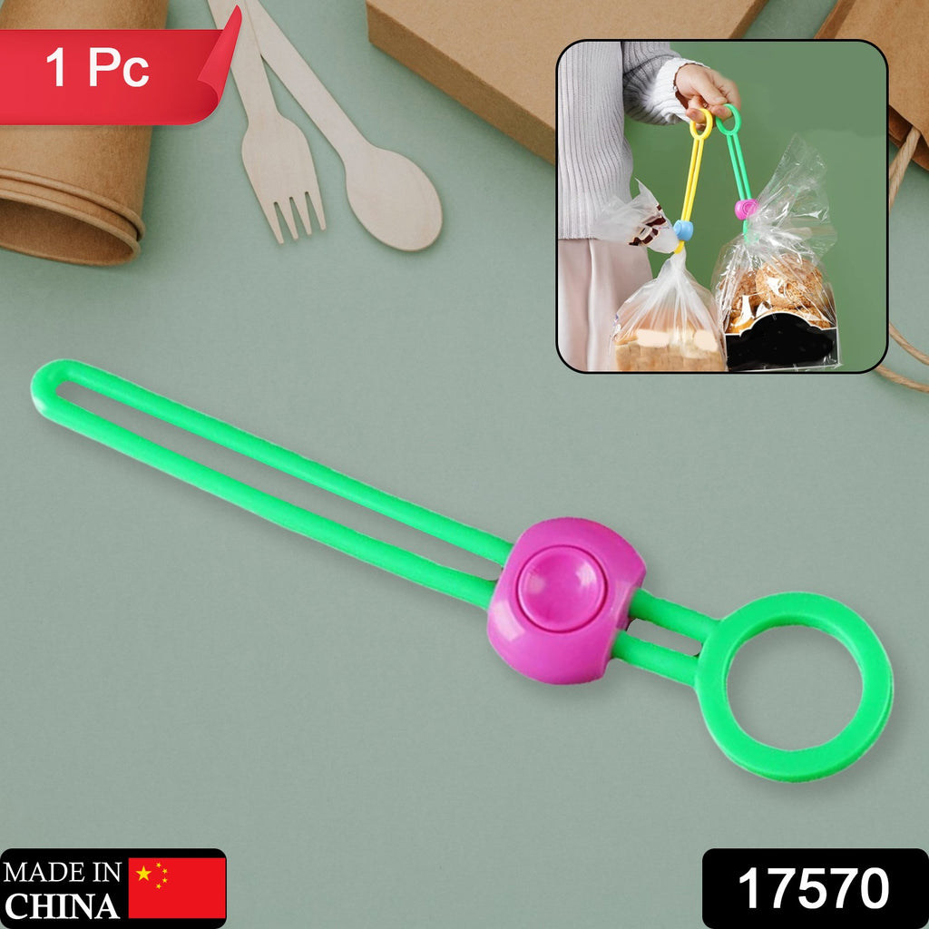 Colorful multi-purpose food bag clips sealing snacks & organizing cables for kitchen/office use.