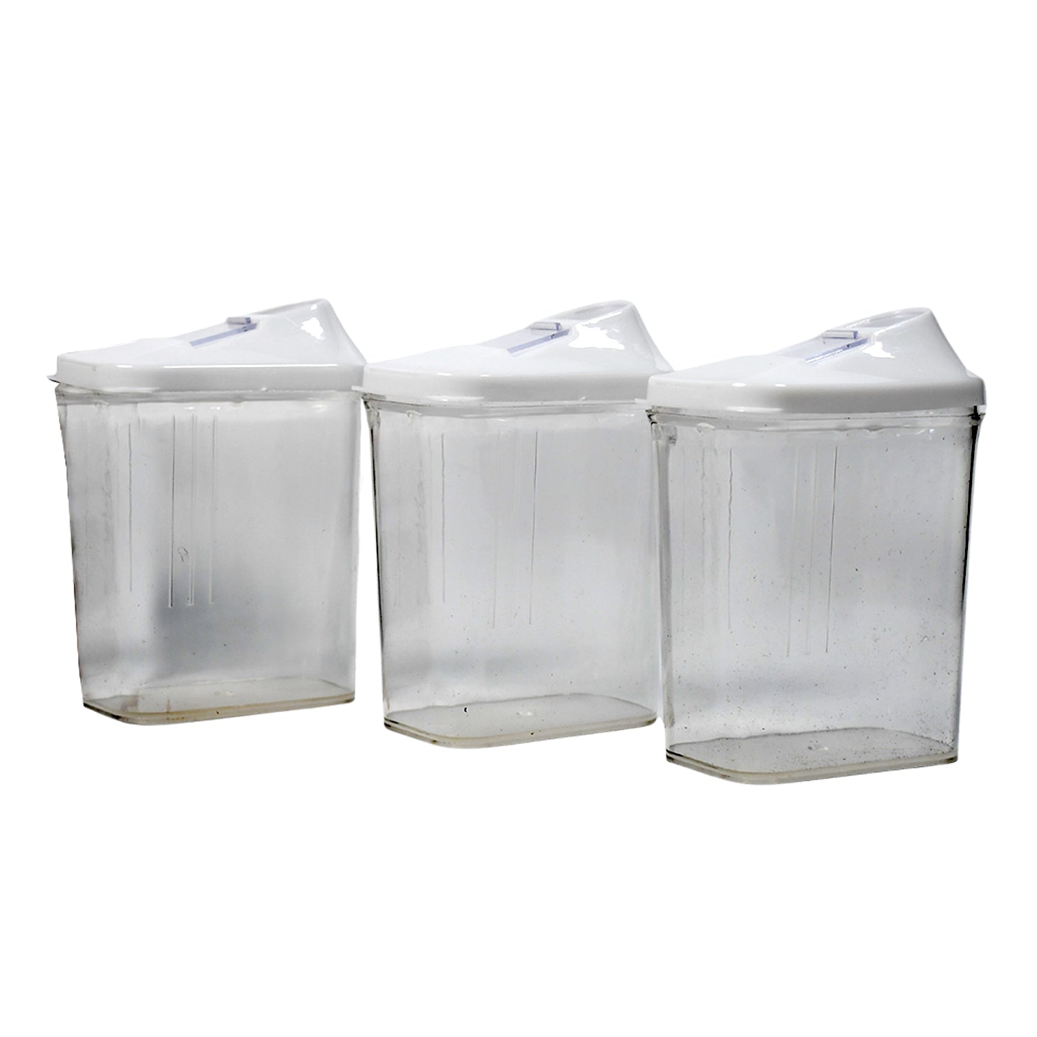 2782 Kitchen Storage Jars Container Set 3pc Transparent Jar Set For Home Kitchen Use