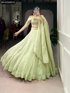 Elegant Allen Crush Lehenga for Women | Festive Charm