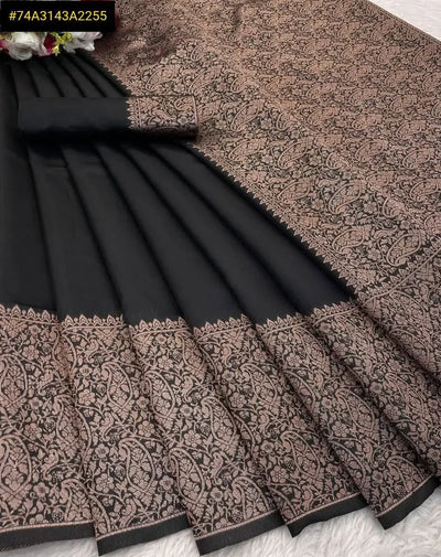 Elegant Art Silk Saree - Jacquard Design for Wedding & Party