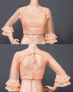 Elegant Banarasi Blouse - Silver Zari Festive Wear for Women