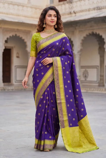 Elegant Banarasi Lichi Silk Saree - Lightweight Festive Wear for Women