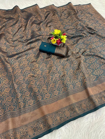 Elegant Banarasi Saree - Breathable Organic Silk for Indian Weddings
