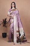 Elegant Banarasi Silk Saree with Majestic Peacock Pallu for Weddings