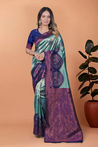 Elegant Banarasi Silk Saree with Rich Zari Pallu for Weddings