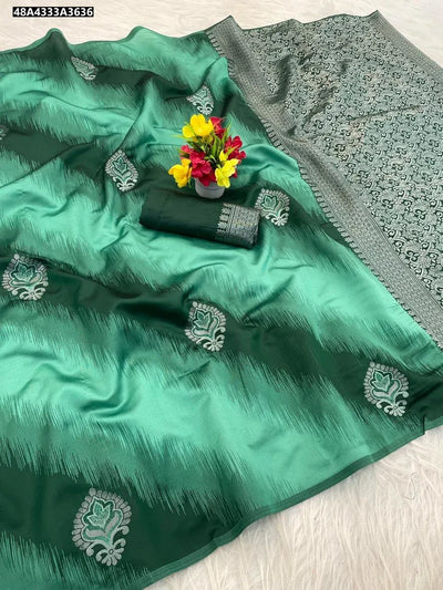 Elegant Banarasi Silk Saree - Zari Weaving for Festive & Party Wear